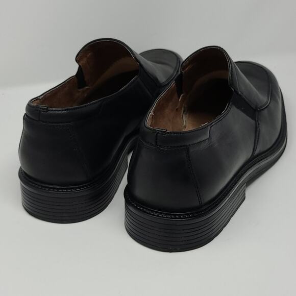 Bostonian Black Leather Loafers Slip On Men\'s Shoes Size 13M main image 5
